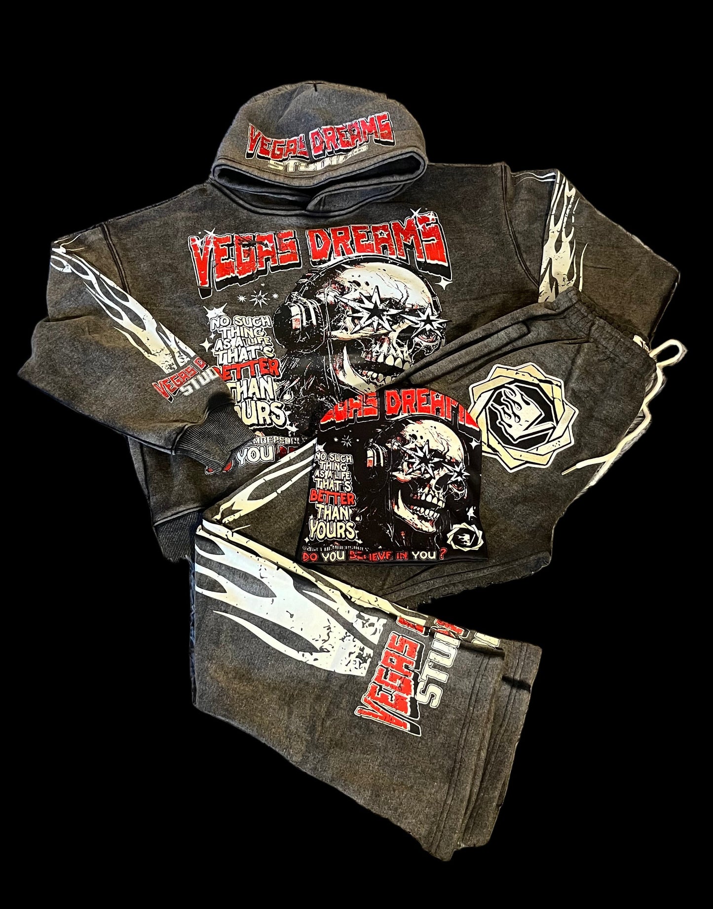 0STUDIO SKULL SWEATSUIT